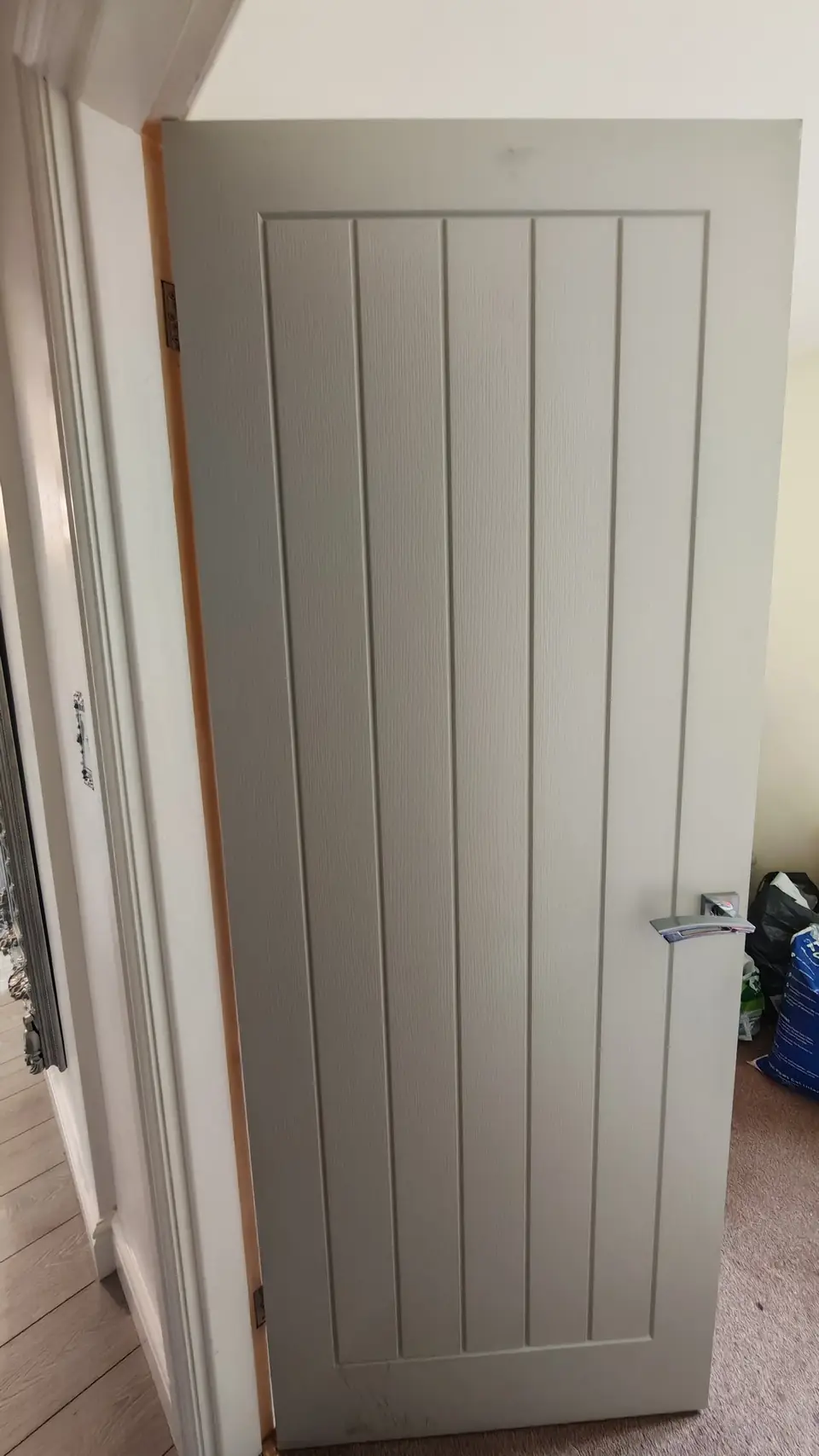 Before: plain internal cottage-style door