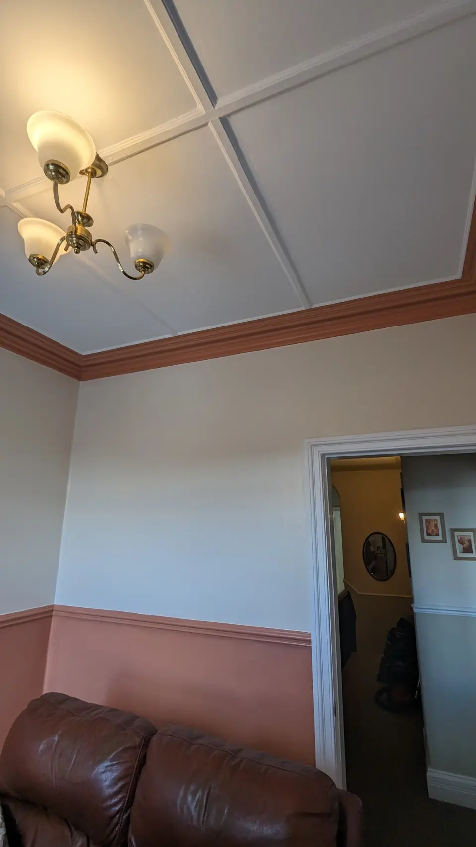 Two-tone room with dado rail and cornice